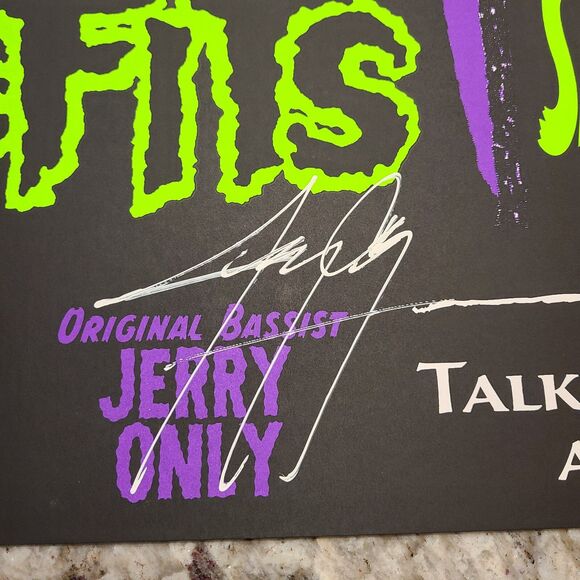 The MISFITS  Signed Concert Poster 7/15 Phx AZ Autographed Rare Danzig XXX/500 - Picture 3 of 3
